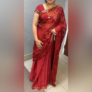 Partywear saree for Diwali